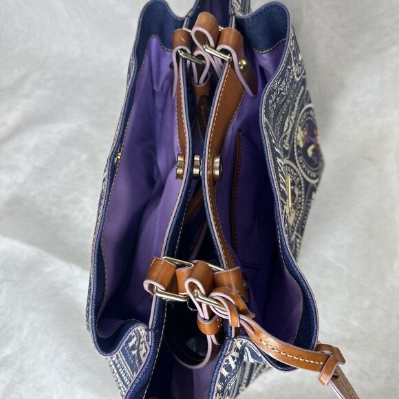 Disney Parks Dooney & Bourke Tote Bag 2017 Epcot Food Wine Festival Figment - Picture 9 of 15